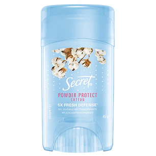 Desodorante Antitranspirante en Gel Secret Algodón ( 3 x 45 G )