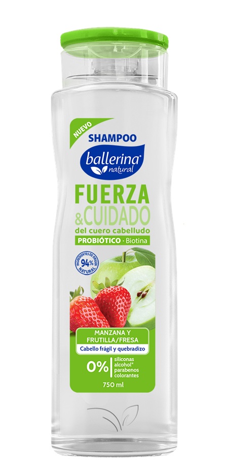 Shampoo Ballerina Fuerza y Cuidado Botella ( 2 x 750 ML )