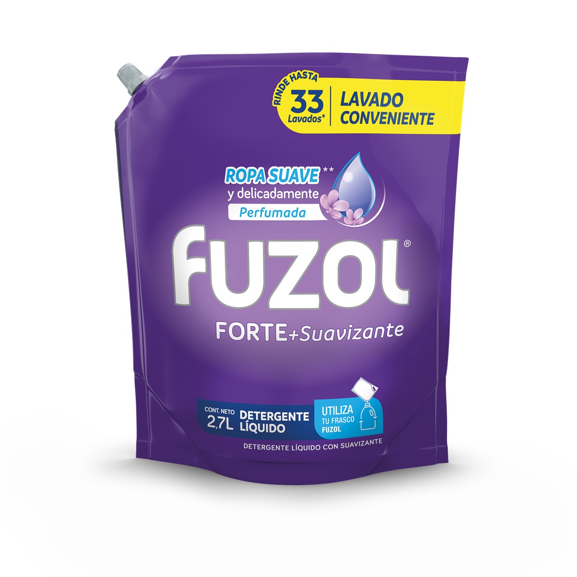 Detergente Forte con Suavizante Doypack Fuzol ( 2.7 LT )