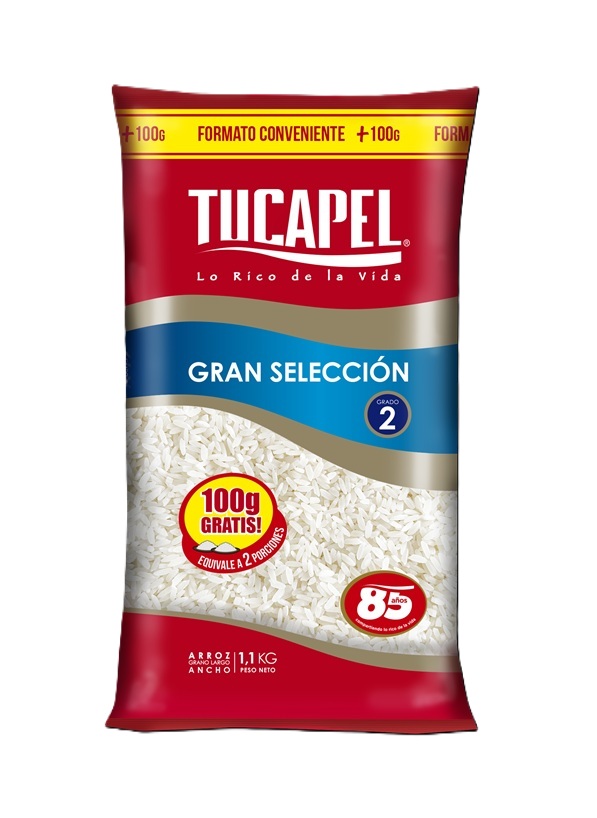 Arroz Grado 2 Gran Selección Tucapel ( 5 x 1.1 KG )