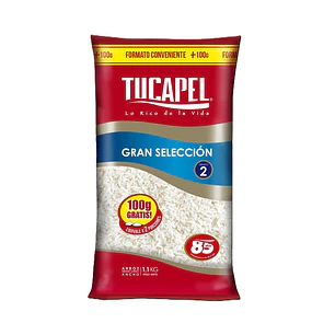 Arroz Grado 2 Gran Selección Tucapel ( 5 x 1.1 KG )