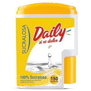 Endulzante Sucralosa Tabletas Daily ( 150 UD )