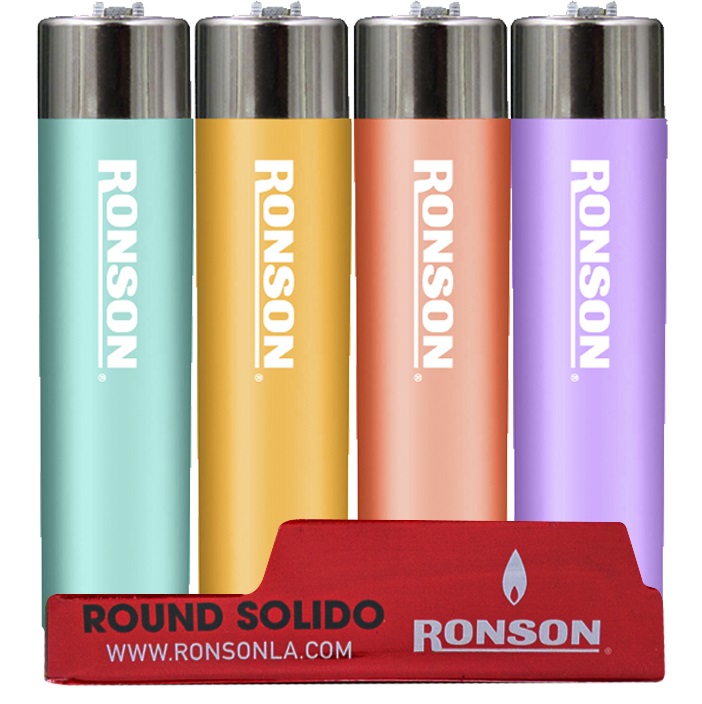 Encendedores Redondos Colores Ronson ( 16 UD )