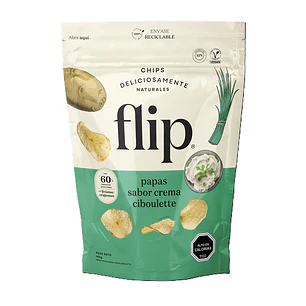 Chips Papa Frita Crema Ciboulette Flip ( 3 x 140 G )