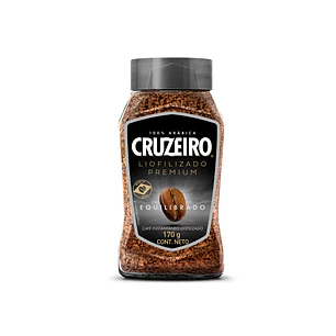 Café Liofilizado Arábica Cruzeiro Equilibrado Frasco ( 3 x 170 G )