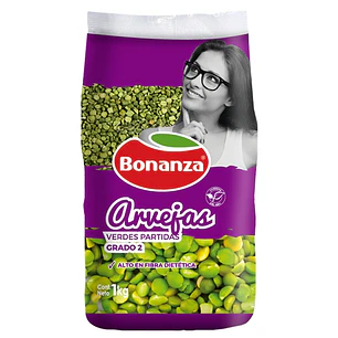 Arvejas Verdes Bonanza ( 2 x 1 KG )
