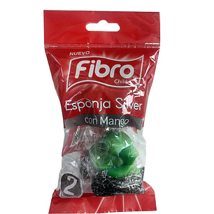 Esponja Silver con Mango Fibro ( 5 x 2 UD )