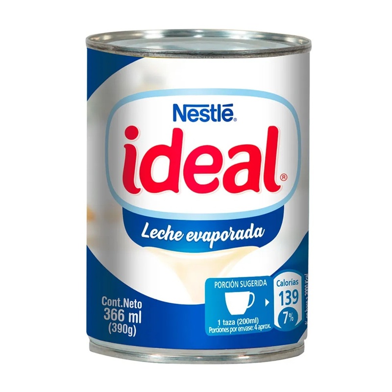 Leche Evaporada Ideal ( 2 x 390 G )