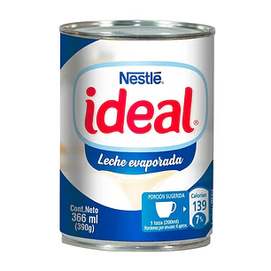 Leche Evaporada Ideal ( 2 x 390 G )