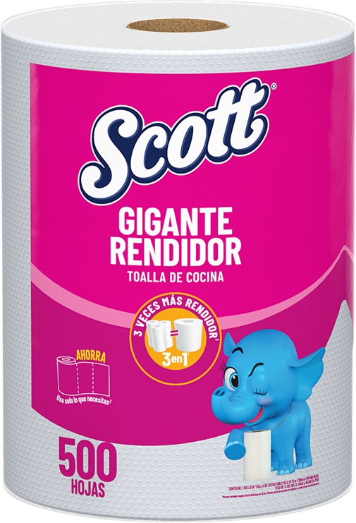 Toalla de Cocina Scott Gigante Rendidor 70 Metros ( 12 x 1 Rollo )