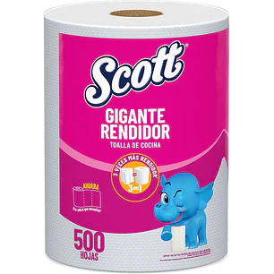 Toalla de Cocina Scott Gigante Rendidor 70 Metros ( 12 x 1 Rollo )