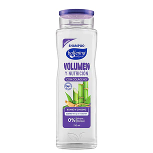 Shampoo Ballerina Volumen Botella ( 2 x 750 ML )