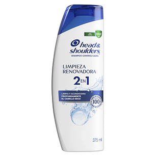 Shampoo Head & Shoulders Limpieza Renovadora 2 en 1 ( 2 x 375 ML )