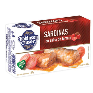 Sardinas Robinson Crusoe Tomate ( 5 x 125 G )