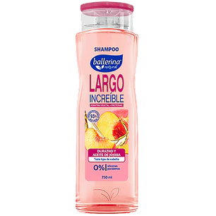 Shampoo Ballerina Largo Increíble Botella ( 2 x 750 ML )