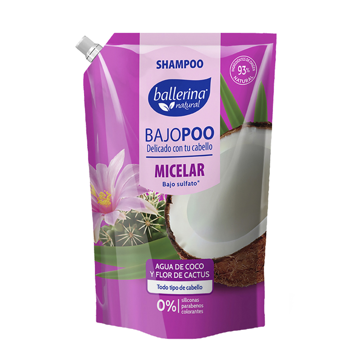 Shampoo Ballerina Doypack Micelar ( 2 x 750 ML )