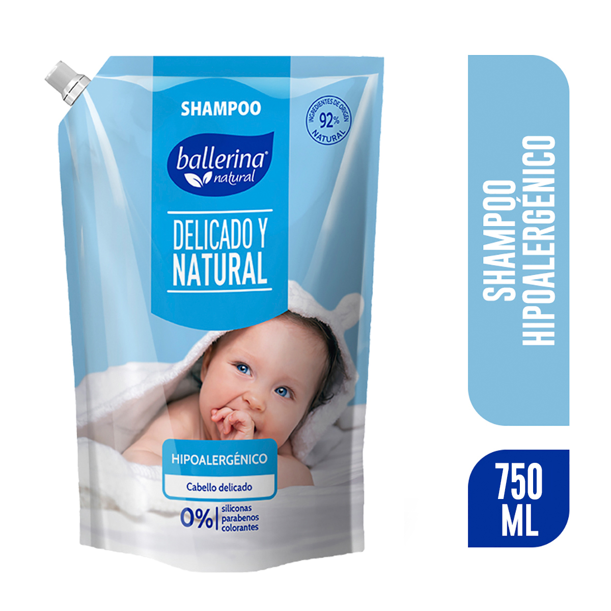 Shampoo Ballerina Doypack Hipoalergénico ( 2 x 750 ML )