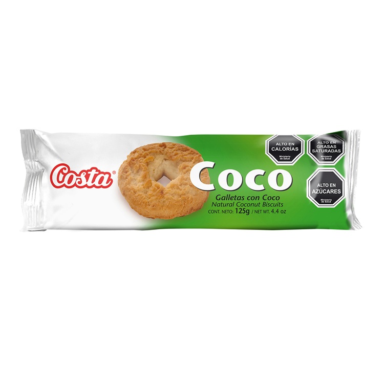 Galleta Coco Costa ( 4 x 125 G )