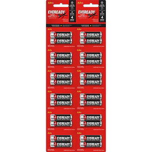 Pilas Carbón Eveready AA ( 24 UD )