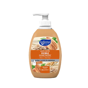 Jabón Ballerina Botella Avena y Almendras ( 3 x 350 ML )