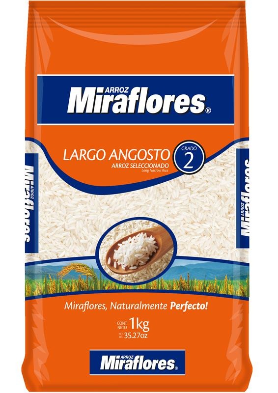 Arroz Grado 2 Largo Angosto Miraflores ( 5 x 1 KG )