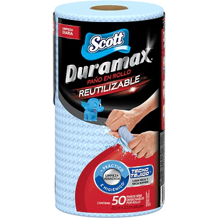 Toalla de Cocina Reutilizable Scott Duramax Azul ( 12 x 1 Rollo )
