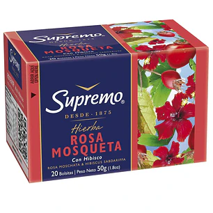 Infusión Rosa Mosqueta Supremo ( 4 x 20 Bolsitas )