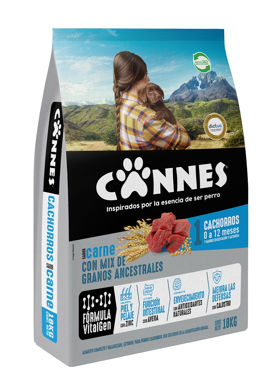 Alimento Perro Cachorro Carne y Cereal Cannes ( 18 KG )