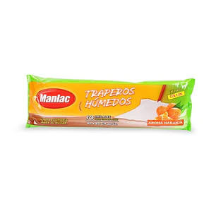 Trapero Húmedo Manlac Naranja ( 3 UD )