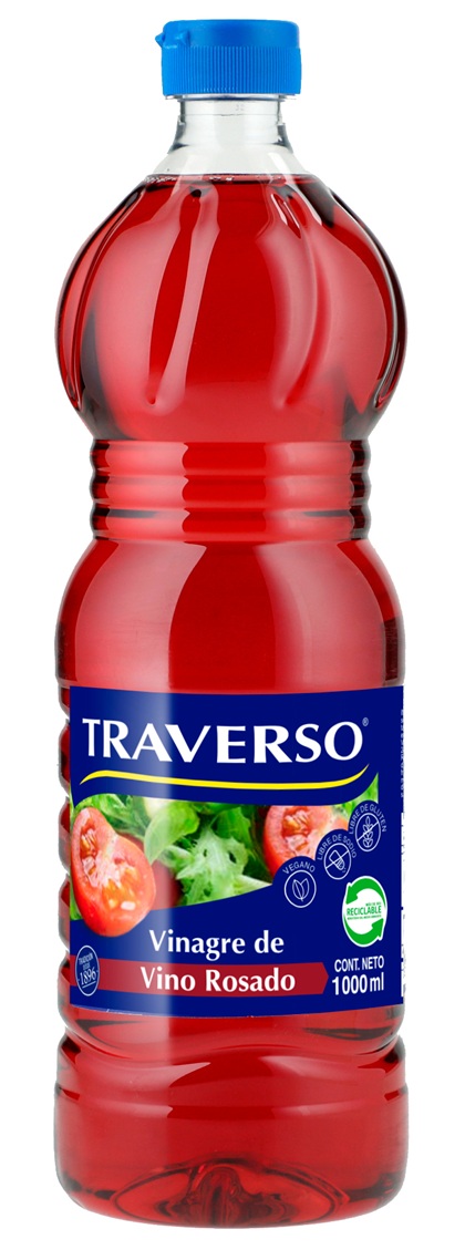 Vinagre Rosado Traverso ( 3 x 1 LT )