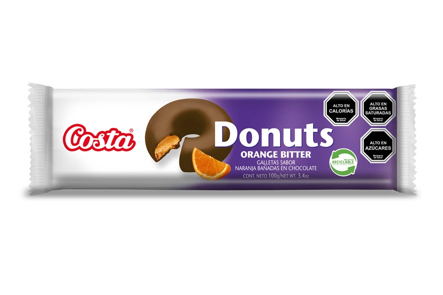 Galleta Donuts Orange Bitter Costa ( 4 x 100 G )