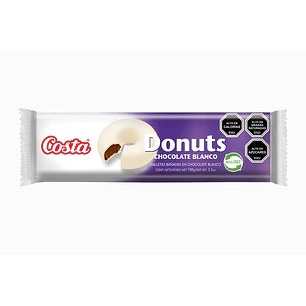 Galleta Donuts Chocolate Blanco Costa ( 4 x 100 G )