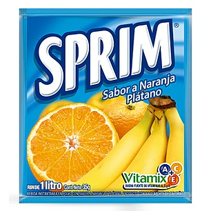 Jugo en Polvo Sprim Naranja Plátano ( 10 UD )