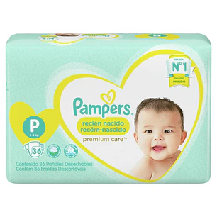 Pañal Pampers Premium Care Pequeño ( 36 Pañales )