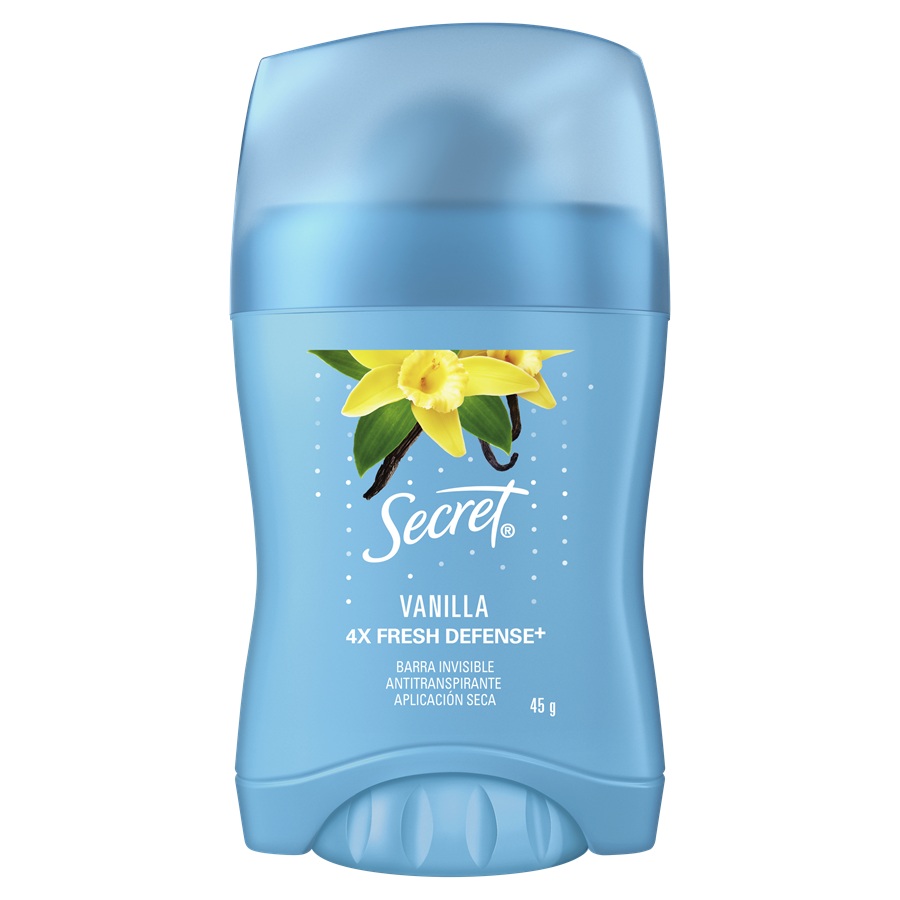 Desodorante Antitranspirante en Barra Secret Vainilla  ( 3 x 45 G )