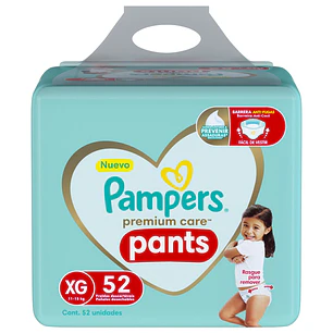 Pañal Pampers Premium Care Pants XG ( 52 Pañales )