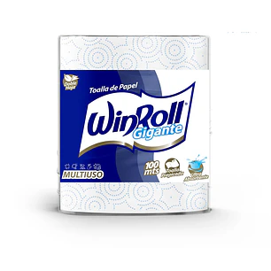 Toalla de Papel Multiuso 2 Hojas Winroll Gigante ( 6 x 100 MT )