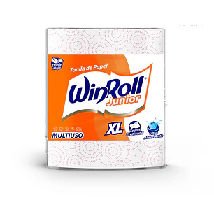 Toalla de Papel Multiuso 2 Hojas Winroll Junior XL ( 6 x 1 Rollo )