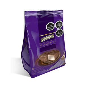 Galletas Moments Cubiertas de Chocolate Colombina ( 2 x 309 G )