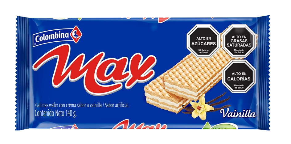 Galletas Oblea Max Vainilla Colombina ( 3 x 140 G )