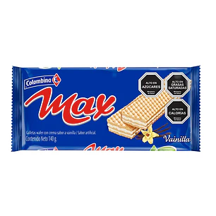Galletas Oblea Max Vainilla Colombina ( 3 x 140 G )