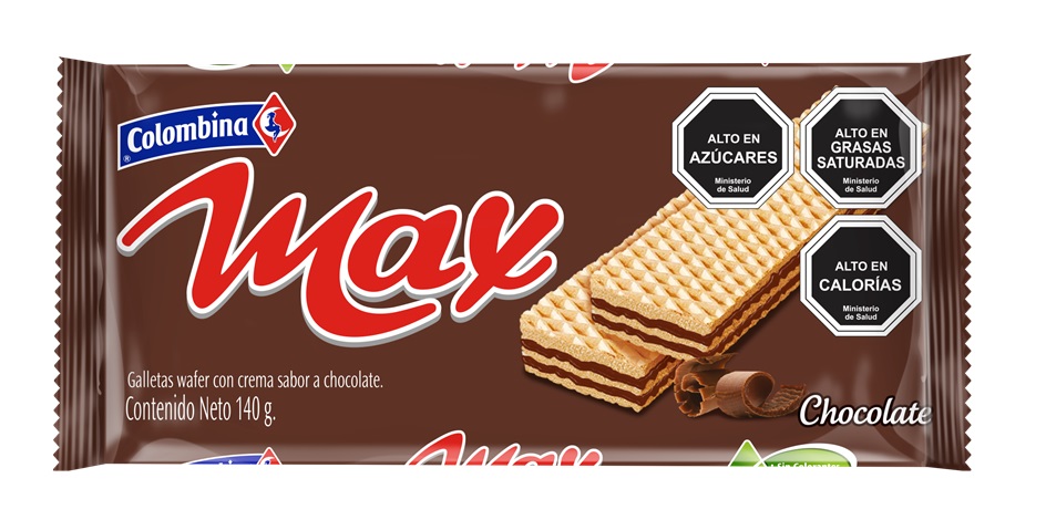 Galletas Oblea Max Chocolate Colombina ( 3 x 140 G )