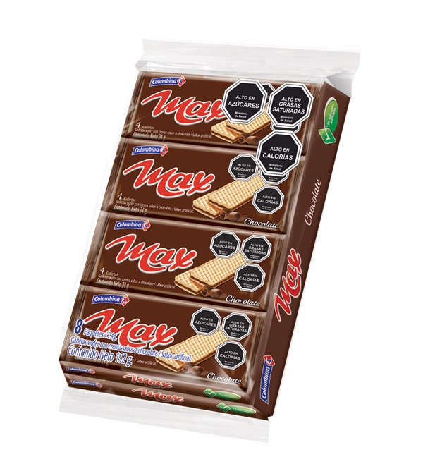 Galletas Oblea Max Chocolate Colombina ( 192 G )