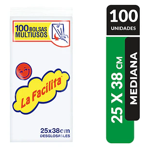 Bolsas Multiuso La Facilita Mediana ( 100 UD )