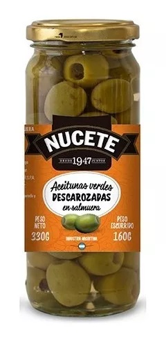 Aceituna Verde Descarozada Nucete Frasco ( 330 G )