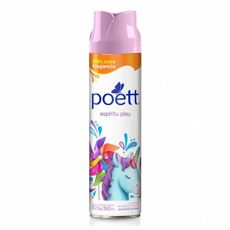 Aerosol Poett Espíritu Play ( 3 x 360 ML )