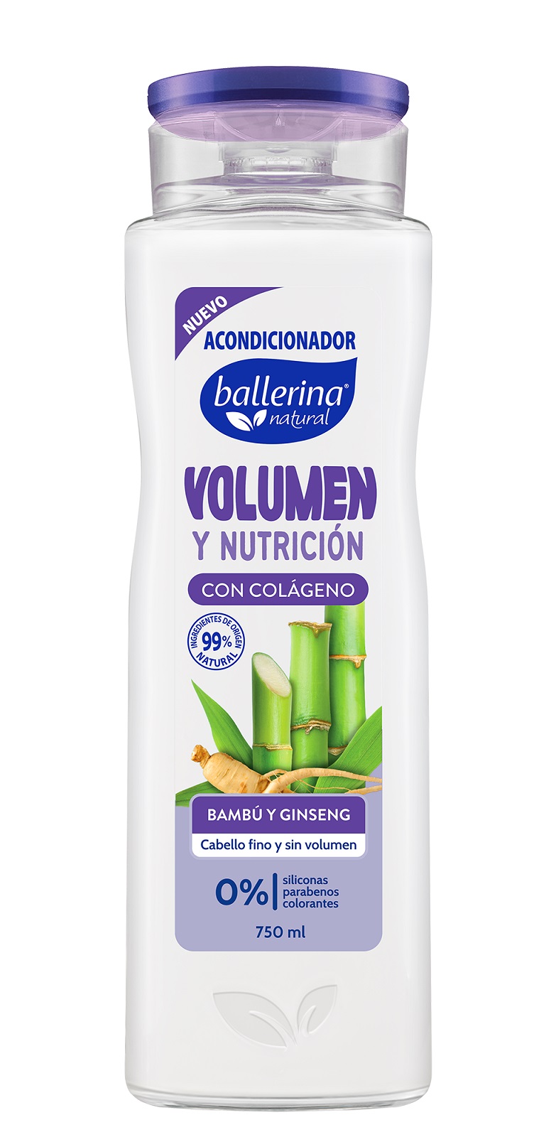 Acondicionador Ballerina Botella Volumen ( 2 x 750 ML )