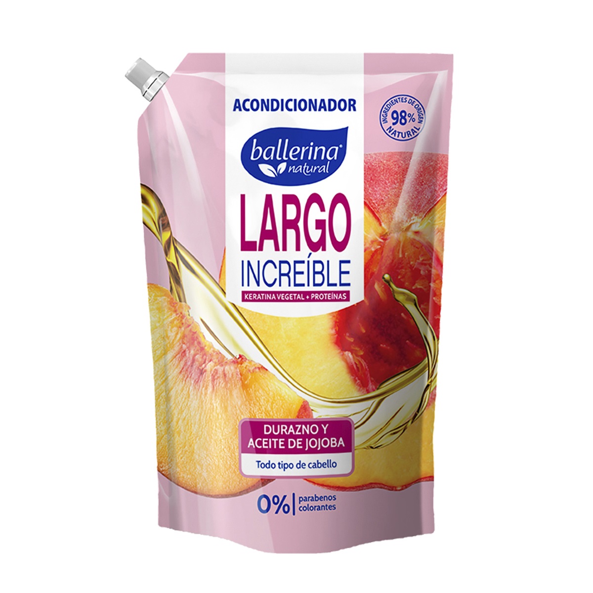 Acondicionador Ballerina Largo Increíble Doypack ( 2 x 750 ML )