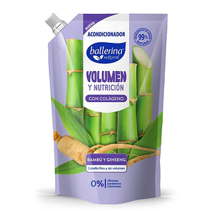 Acondicionador Ballerina Volumen Doypack ( 2 x 750 ML )