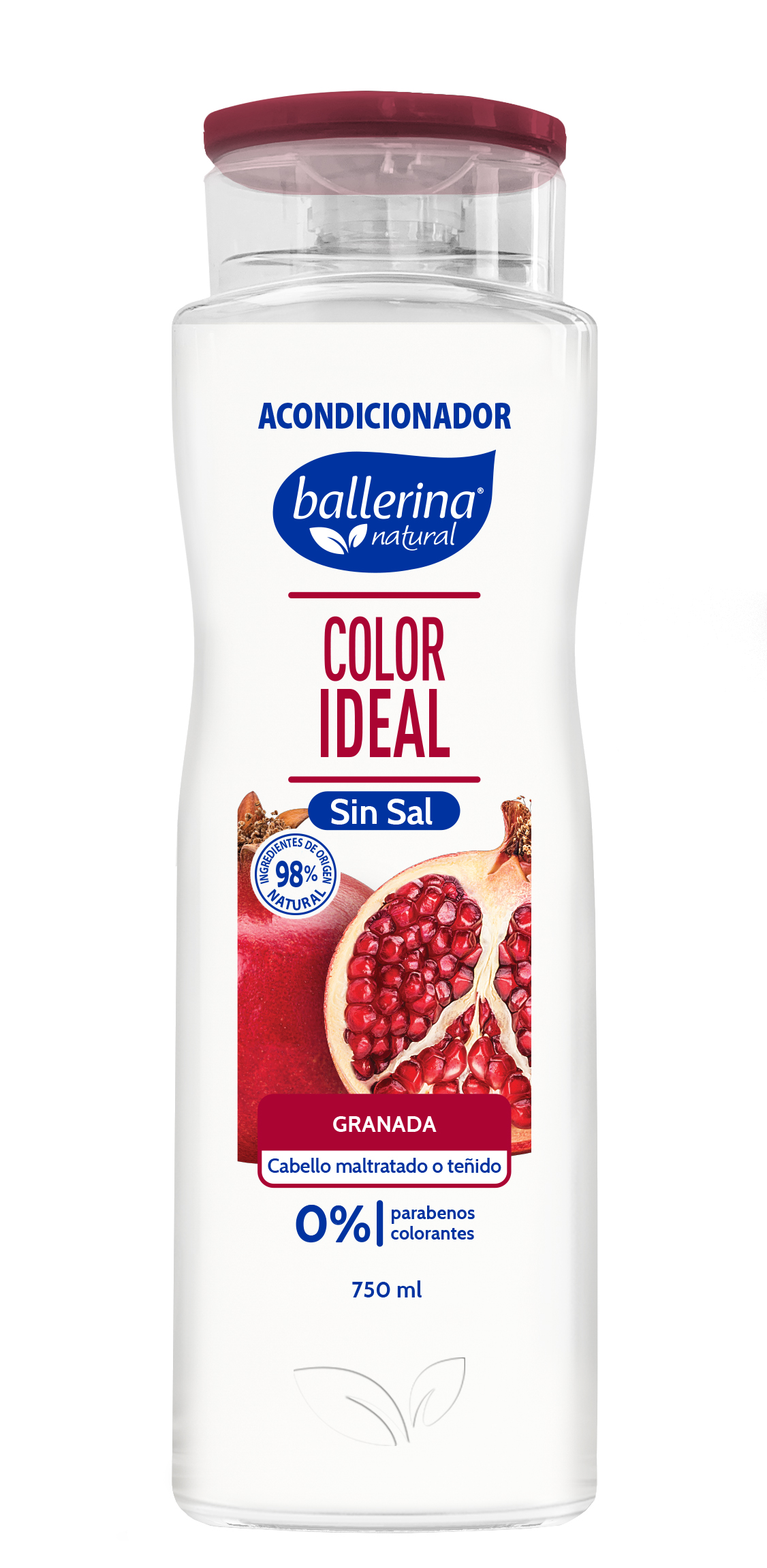 Acondicionador Ballerina Botella Granada ( 2 x 750 ML )
